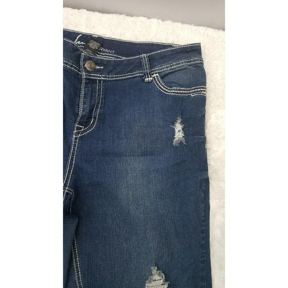 Lane Bryant Denim Jeans Women Size 16 Slim Boot - Picture 7 of 11
